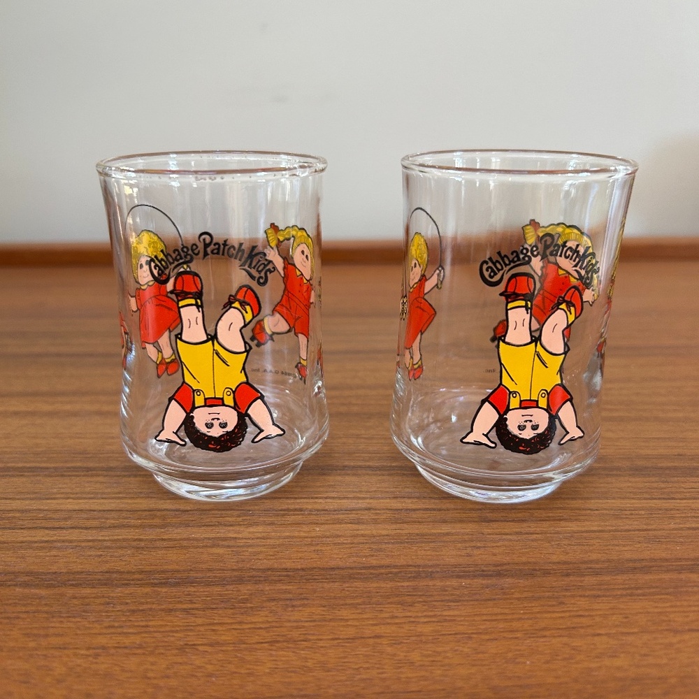 Vintage Cabbage Patch Kids Juice Glasses